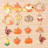 Wholesale Thanksgiving Fall DIY Keychain Pendant Zinc Alloy Pumpkin Design Bag Charm