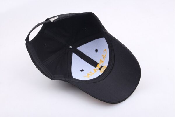oly-ef21c565dfe57ab9e2144483c68ed452 Wholesale 3D Embroidered Black Captain Hat Chic Sailor Style for Everyday or Party