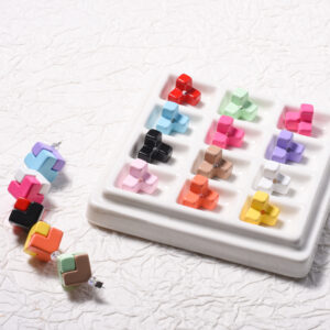 oly-ef36f17d4f0e53f2016c23184c54ab4a Wholesale Acrylic Puzzle Beads Mixed Color Flower Pattern for DIY Phone Chain Bag Charm Decorative Accessory