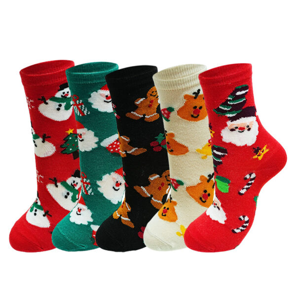 oly-ef48172a68fffd03d735d3ec48863ce5 Wholesale Autumn and Winter Trendy Christmas Socks Santa Claus Elk Snowman Gingerbread Man Cartoon Mid Calf Socks Cross Border Foreign Trade