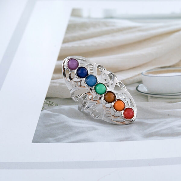 oly-ef4a0f5b223fb026fb6166632ac42054 Wholesale Geometric Colorful Stone Ring Fashion Jewelry Accessory Gift Boutique Resale