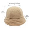 Wholesale Corduroy Heart Pattern Fisherman Hat Winter Sunscreen for Women