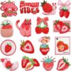 oly-ef61e5b0d43a29017d55c2451bd1e8ac Wholesale Polyester Thread Embroidered Strawberry Harvest Patch Decorative Accent for Clothing