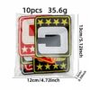 oly-ef86f121ff42c21d4432acaa8ed7e90f Wholesale Square Adhesive Embroidered Patches Star C Logo Set of 10 for Decorative Accent