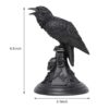 Wholesale Gothic Halloween Owl Candlestick Table Top Decorative Resin Craft Ornament for Party Gift Resale