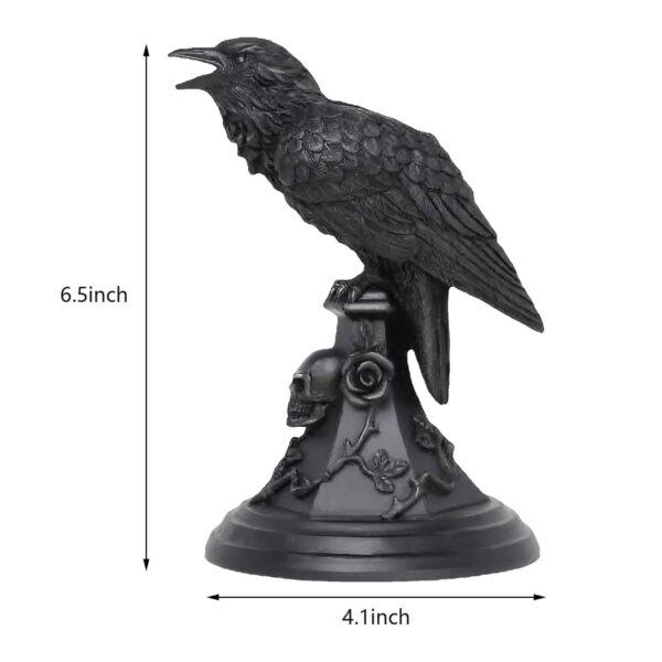 Wholesale Gothic Halloween Owl Candlestick Table Top Decorative Resin Craft Ornament for Party Gift Resale