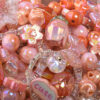 oly-efdb9caf0f8c3e75519f820de348b7c7 Wholesale Acrylic Electroplated Loose Beads Pink Mix for DIY Phone Chain Bag Charm Craft Supply