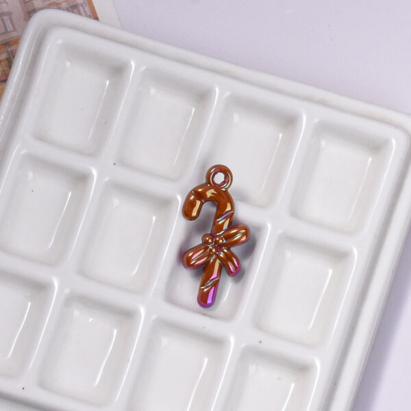 oly-efe472fd4f8c613d85f64508b16d5272 Wholesale UV Plated Acrylic Christmas Cane Pendant DIY Phone Charm Resale Jewelry Accessory