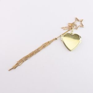 Star + heart design (gold, nine-tier)
