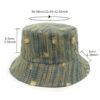 oly-f00f1f1ed9856264c9066a061519ac3f Wholesale Fashion Distressed Denim Fisherman Hat Unisex Dark Blue Sun Protection for Resale