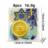 oly-f0100c498a407b067b4132aefc754a4e Wholesale Cartoon Hanukkah Embroidered Patch Blue Iron On Decorative Clothing Accessory Gift