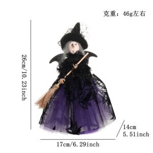 Purple witch figurine - ships by the end of july
