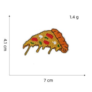 Pizza embroidery stickers 5#