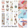 oly-f03e4814fdf9eaa2d91442bb328bfe36 Wholesale 2/8/16pcs UV DTF Stickers Knit Effect Parent Child Woodland & Sea Creature Mother Themed Patterns Pen and Bookmark Stickers OLY Exclusive