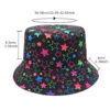 oly-f05c3867248279356331e7425041124a Wholesale Colorful Five Point Star Fisherman Hat Chic Sunscreen Bucket Hat for Couples Outdoor Hiking