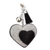oly-f06b8d0335070285f95fe997cd3dd2d6 Wholesale Leather Rhinestone Heart Keychain with Tassel for Women Fashion Accessory