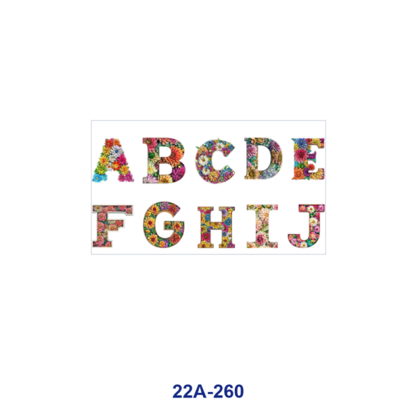 oly-f0866de5c4efe7385b98fa359e9b9ca5 Wholesale 5Pcs Vibrant Floral Filled Alphabet Number Handcraft Art Mixed Decor Prints 16Oz Cup UV DTF Wraps