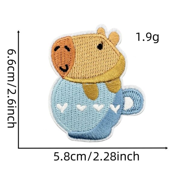 Wholesale Polyester Thread Cute Animal Embroidered Patches for Bags Jackets Fashion Accessory Resale