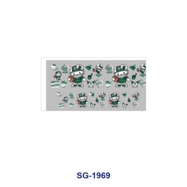 oly-f08b355d35a8e727a4d0c1c855493d90 Wholesale 8pcs Sporty Cute Cartoon Graphic Pattern 3oz Cup Stickers Wrap OLY Exclusive