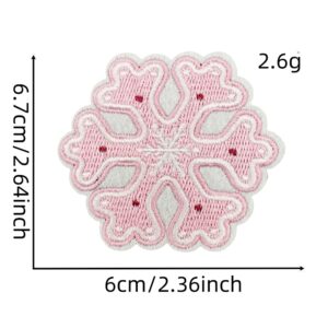 Pink christmas cloth sticker 3#