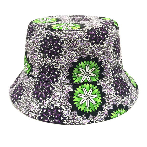 Wholesale Modern Printed Bucket Hat with Floral Pattern for Sun Protection Unisex Everyday Cap