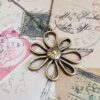 oly-f09df548a4a968ebc0b5fb2ee089f800 Wholesale Ancient Gold Alloy Flower Pendant Necklace for Women Gift Jewelry Accessory