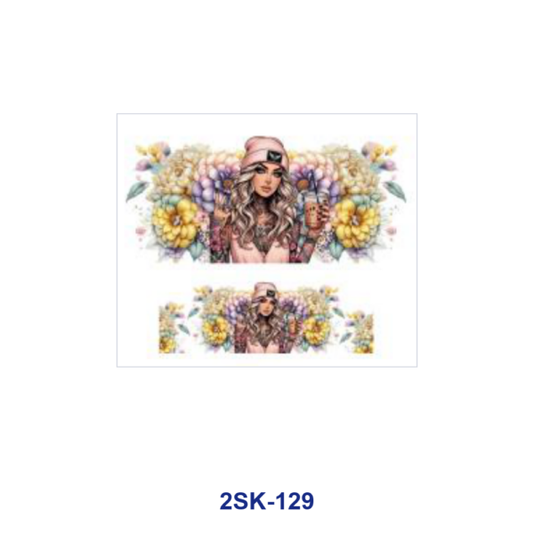 Wholesale 8pcs Sunflower Girl Mini Cup Keychain Sticker