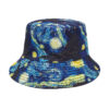 oly-f0a94c9ac899231e3288219155a12092 Wholesale Van Gogh Starry Sky Fisherman Hat Double Sided Sun Protection Summer Hat for Men Women Casual Fashion Accessory