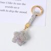 oly-f0b5b9e45ea1f3a0662810de35a00cdc Wholesale Trendy Rhinestone Star Heart Keychain Zinc Alloy Bag Charm Car Key Accessory Gift