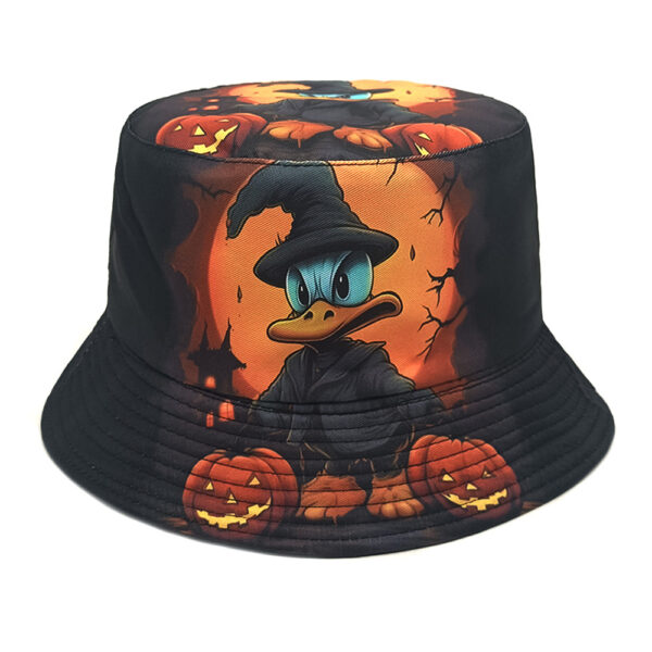 oly-f0cc110597d72c008d96eaa95c835617 Wholesale Double Sided Duck Print Fisherman Hat Adjustable Sunscreen Bucket Hat for Men Outdoor Casual
