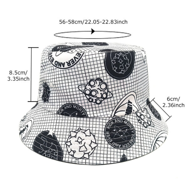 Wholesale Trendy Small Grid Bucket Hat Sun Protection Casquette Unisex Casual Cap