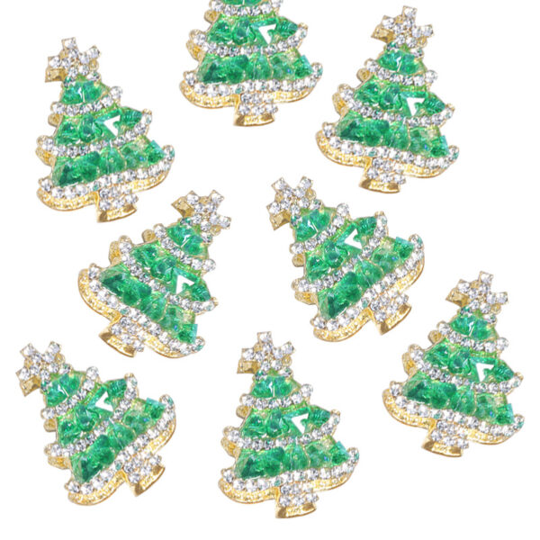 oly-f0ee38d2ed420e784ffeefeba3ed52c6 Wholesale Alloy Golden Green Christmas Tree Beads for DIY Phone Chain Keychain Bag Charm Chic Gift Resale