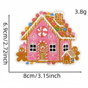 Pink christmas cloth sticker 24#