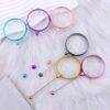 Wholesale Colorful Beaded Magnifying Glass DIY Craft Accessory