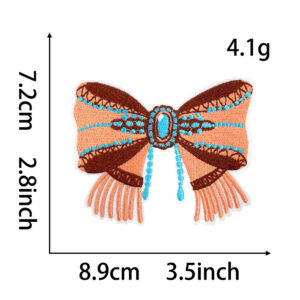 Hot melt adhesive backing * Brown bow