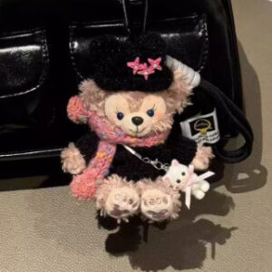 Meimei + black sweater + white cat [shirley mei] / Approximately 10cm, comes with a rope stopper