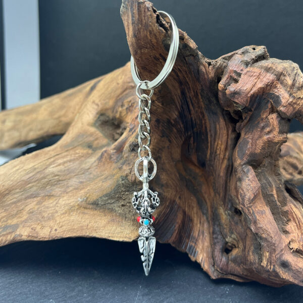 Wholesale Silver Vajra Metal Pendant Keychain for Everyday Use