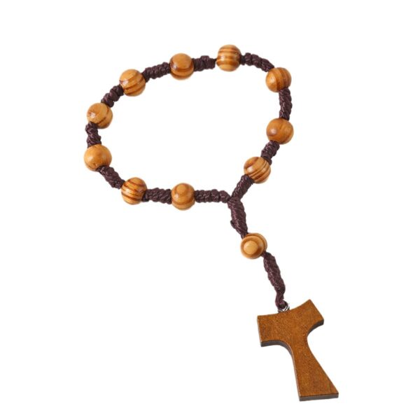 oly-f1635c23a6327e0a3e48e740163bfbd3 Wholesale Wooden Cross Rosary Beads Natural Wood Color Handmade Pendant Fashion Jewelry Accessory for Party Gifts