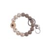 Wholesale Black Silicone Keychain Bracelet Handmade Jewelry Accessory for Gift
