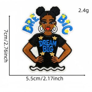 Black girl applique 14#