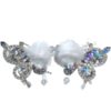 oly-f1c4856053a0021ca6ff82e7b4da3da1 Wholesale Butterfly Design Silver Rhinestone Beaded Charm Fashion Accessory for Bag Car Pen