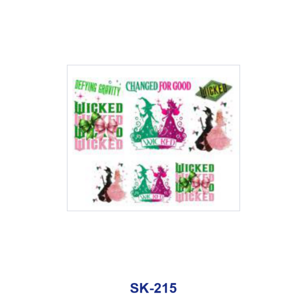 Wholesale 8pcs Mystical Sorceress Figure Bow Moon Bat Magic Motif Mini Cup Keychain Sticker OLY Exclusive