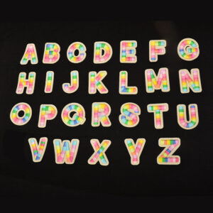 oly-f1d3c880aea7fbbdc8089bcf96bd0910 Wholesale Colorful Embroidered Letters Polyester Self-Adhesive Patches DIY Accessory for Clothes Bags Phones