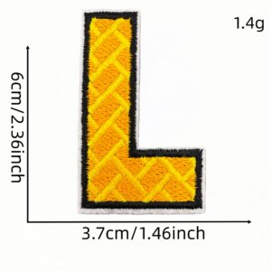 English alphabet cloth sticker l