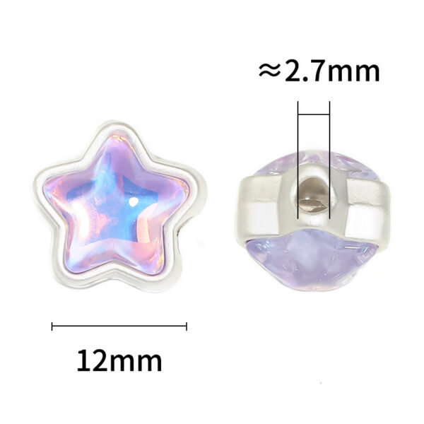 oly-f1f75c339e5c6774011b3644e3721943 Wholesale Electroplated Alloy Star Beads for DIY Phone Chain Keychain Jewelry Accessory Everyday Use