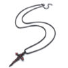oly-f2017d4454ca2031534fda02d58142e9 Wholesale Stainless Steel Cross Pendant Necklace with Heart Design Layering Jewelry for Party Gift