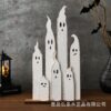 Wholesale Halloween Ghost Wooden Decoration Cute Resale Desktop Ornament