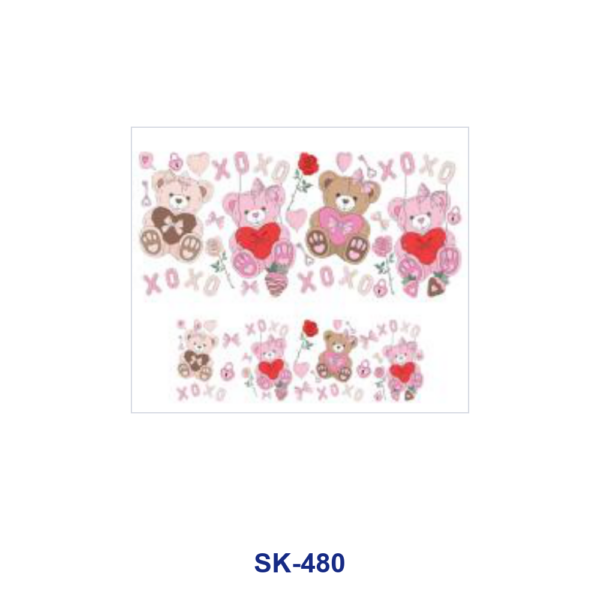 Wholesale 8pcs Maternal Theme Heart Donut Bear Truck Nurse Floral Decor Mini Cup Keychain Sticker
