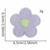 Wholesale Chic Floral Self Adhesive Embroidery Patches Polyester Thread for Everyday Bag Accessory