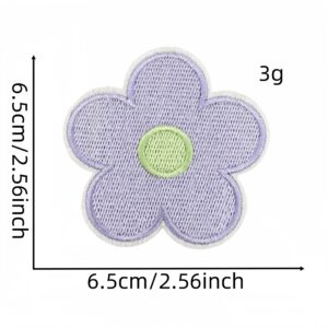 Large self-adhesive floral cloth stickers 4#